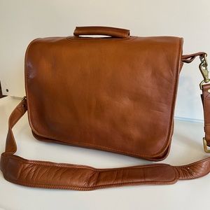 Latico Brown Leather Laptop Bag / Messenger Bag / Briefcase - Unisex